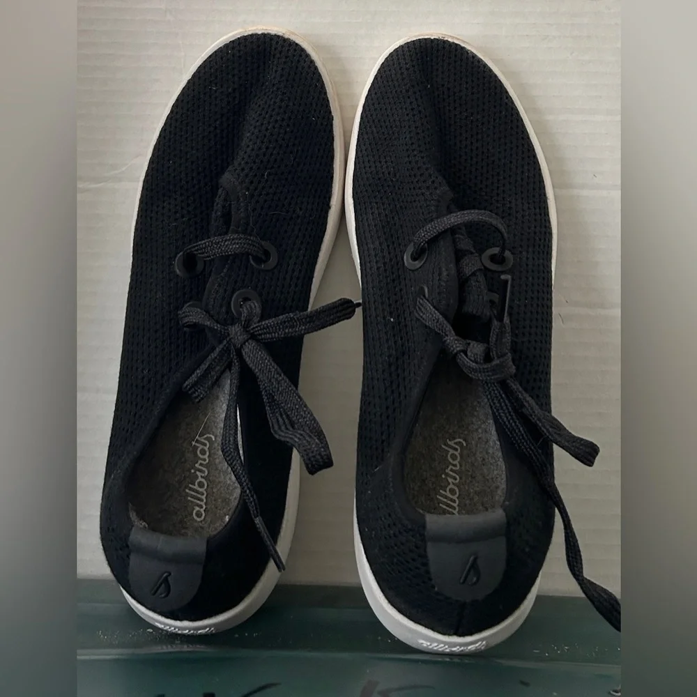 Allbirds Tree Skippers Black Sneakers Women’s 9 Mens EUC - Picture 2 of 10